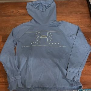 Blue Under Armor Cowl Neck Hoodie, size M